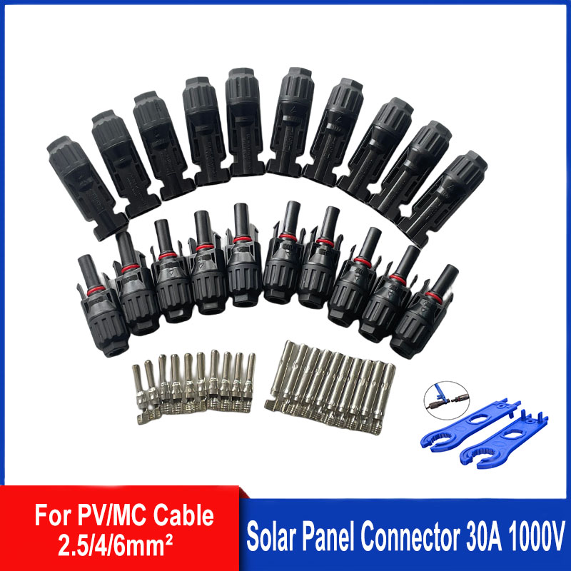 Solar Cable Mc4 Connector - 5/10 pares de conectores solares enchufes
