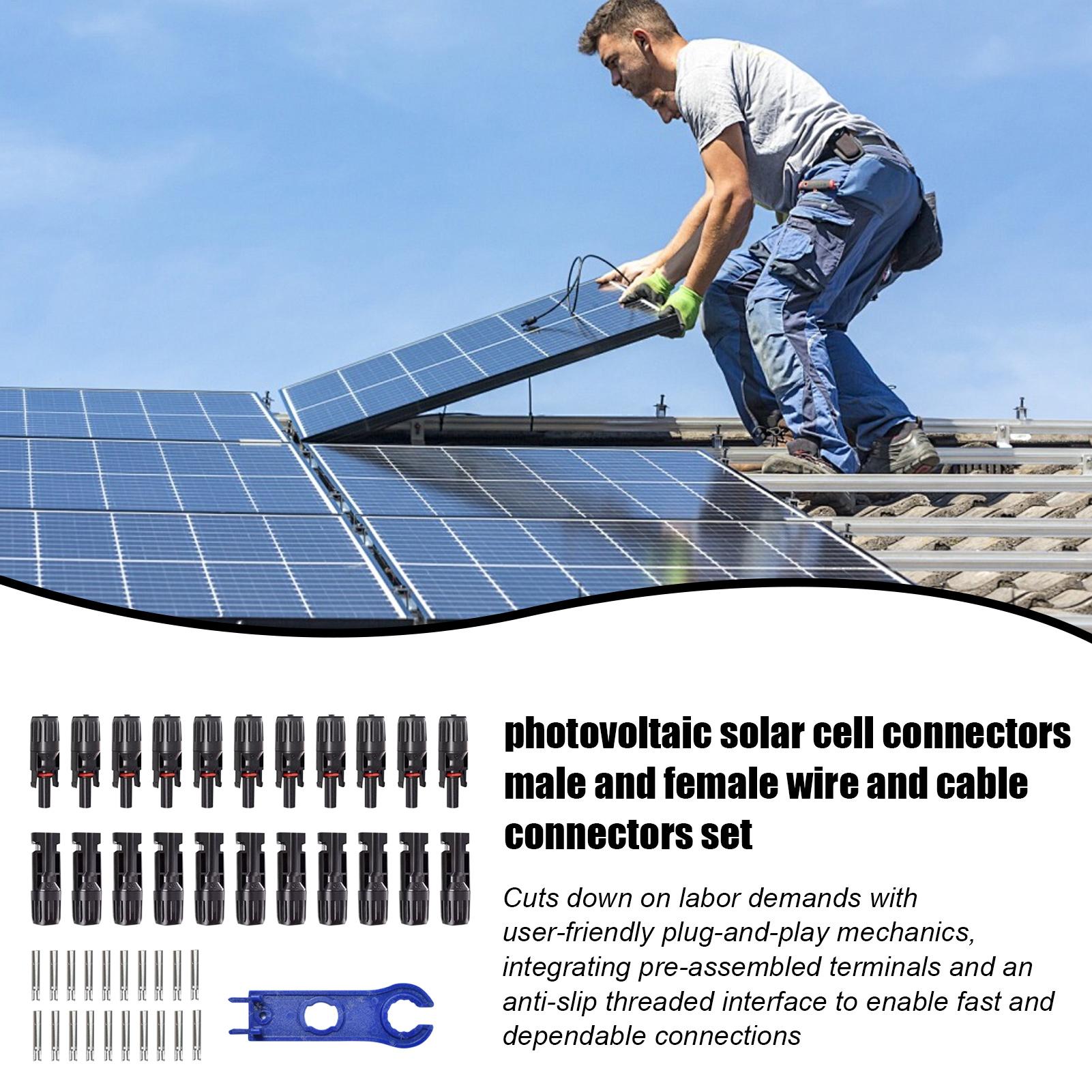 10 pares de conectores solares - Solar Cable Mc4 Connector reseña y precio