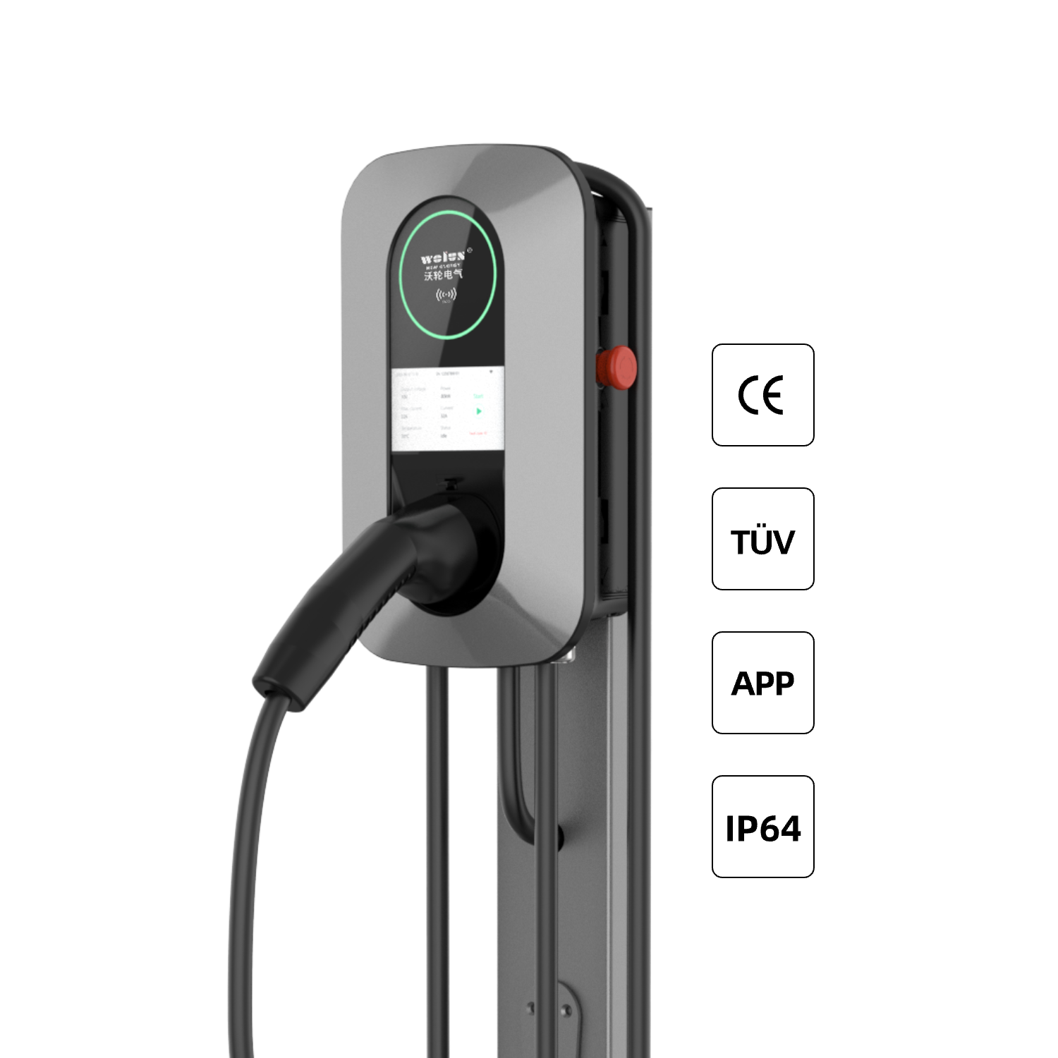 Estación de Carga Doméstica de - Ev Charger Wallbox reseña y precio