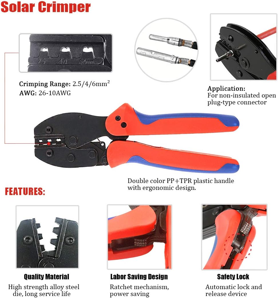 Kit de herramientas para prens - Solar Cable Mc4 Connector reseña y precio