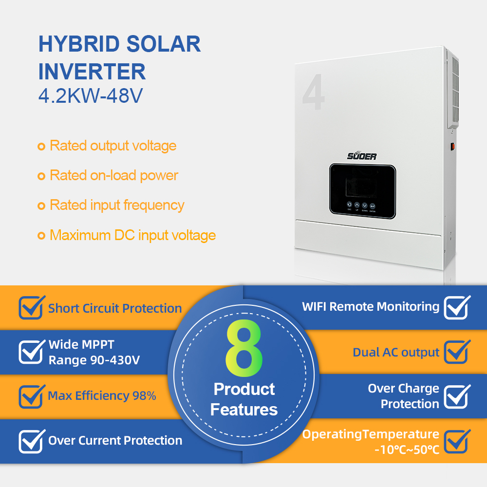 Nuevo Inversor Solar híbrido d - Pure Sine Wave Inverter reseña y precio