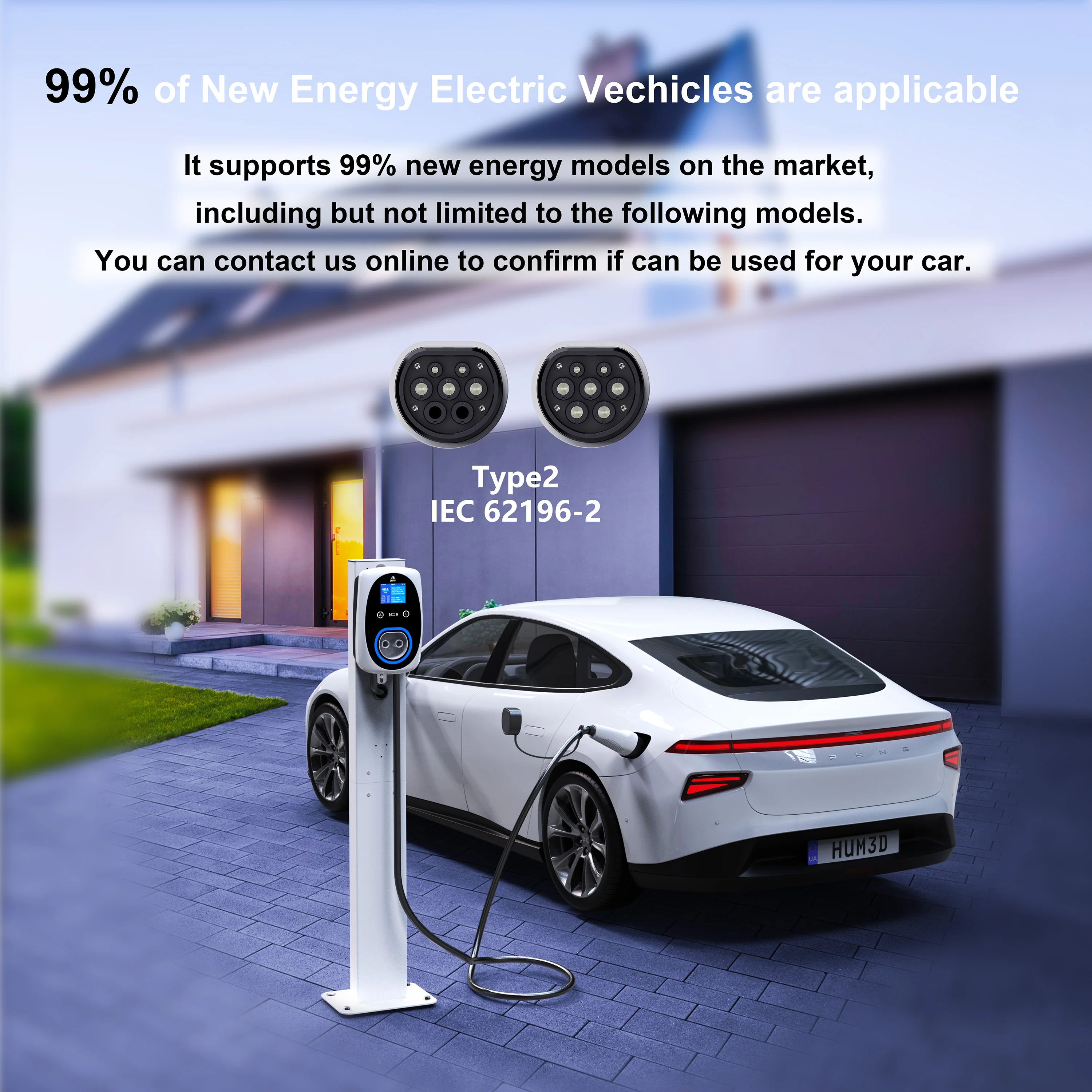 Cargador EV GWUYU 32A 7.6KW EV - Ev Charger Wallbox reseña y precio