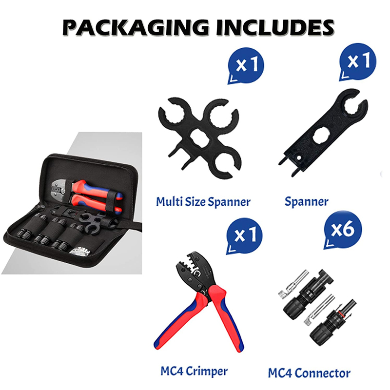 Kit de herramientas de alicate - Solar Cable Mc4 Connector reseña y precio